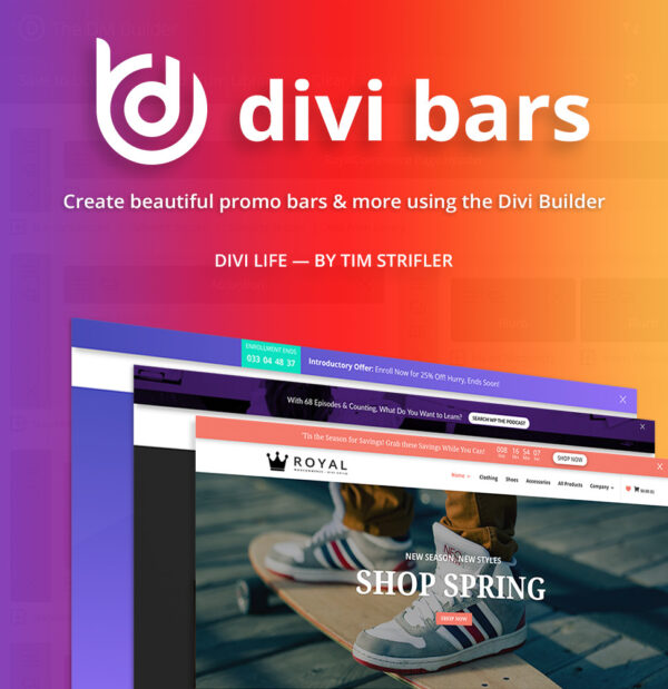 Divi Bars Life Time